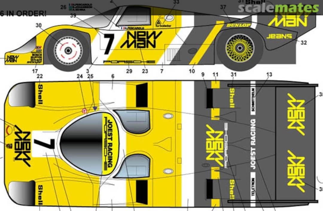 Boxart Porsche 956 NM "S & WEC 1984" ST27-DC437C Studio27