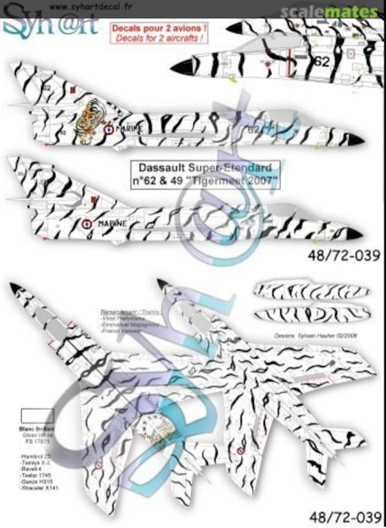 Boxart Dassault Super Etendard Modernisé 72-039 Syhart