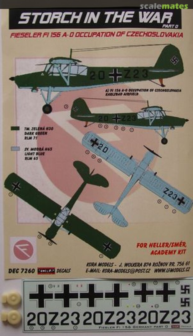 Boxart Fieseler Fi 156A-0 DEC7260 Kora Models