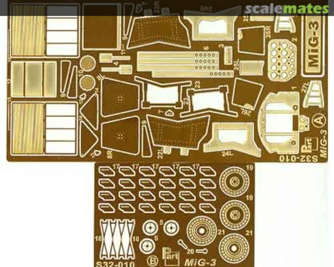 Boxart MiG-3 S32-010 Part