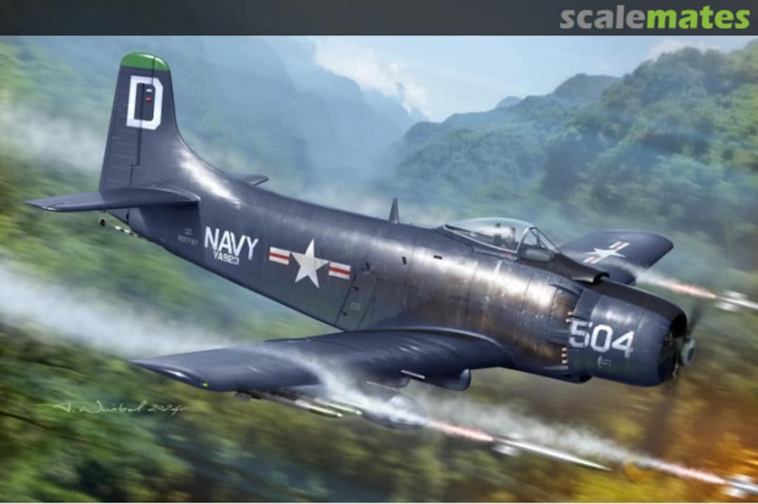 Boxart AD-3 and 4 Skyraider over Korea SW 72151 Sword