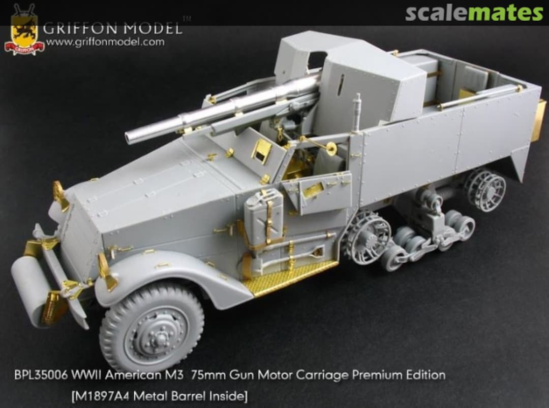 Boxart M3 75mm Gun Motor Carriage Premium Edition BPL35006 Griffon Model