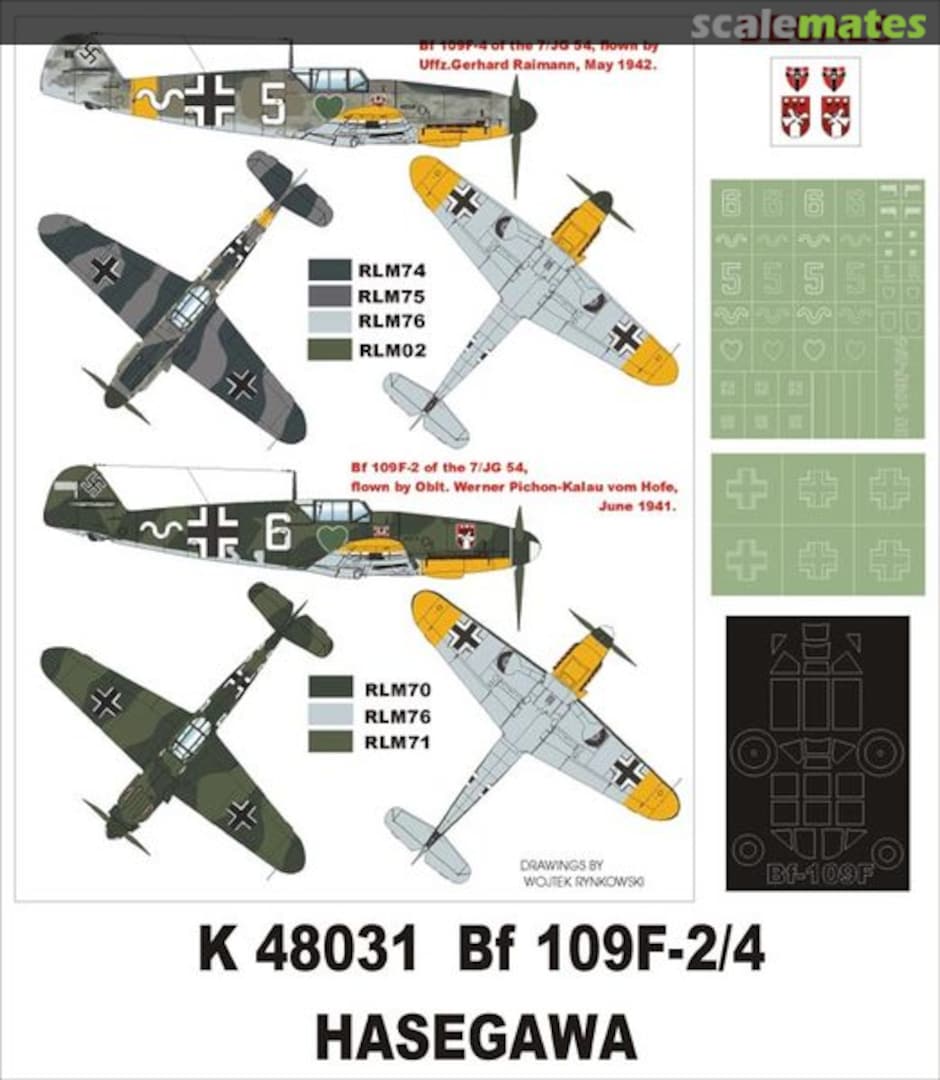 Boxart Bf 109F-2/4 K48031 Montex