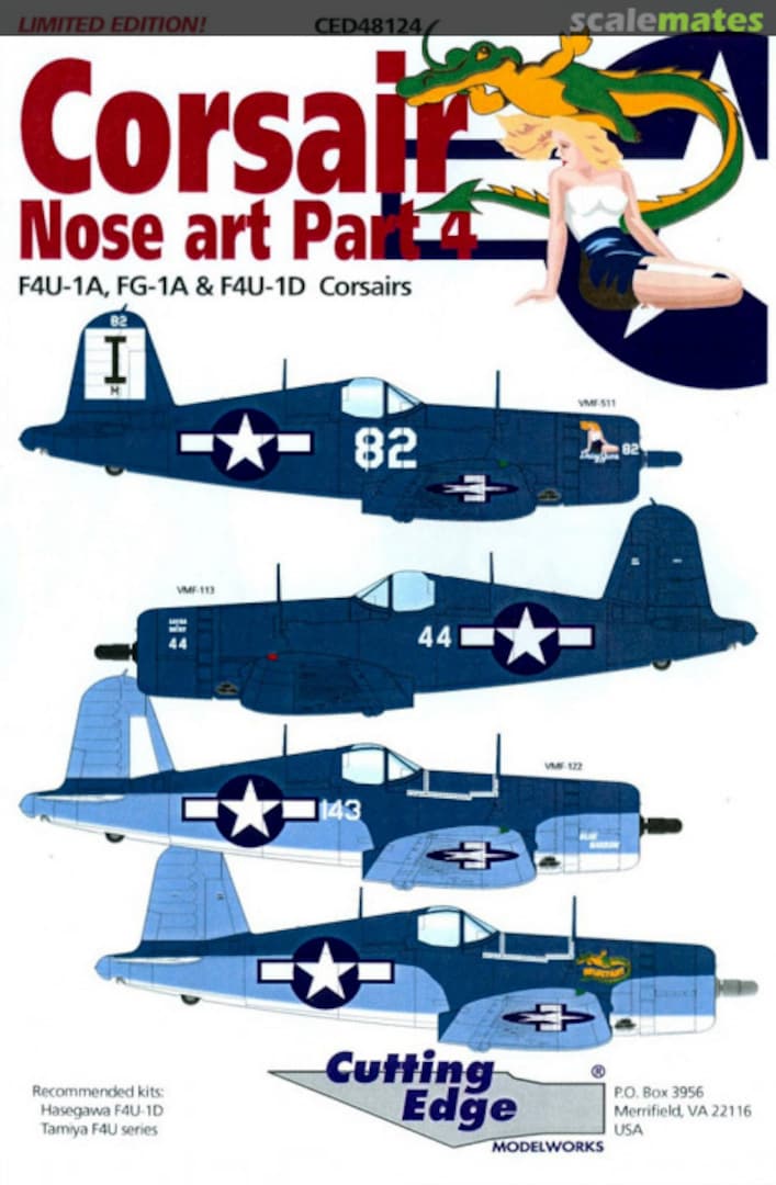 Boxart Corsair Nose Art Part 4 CED48124 Cutting Edge Modelworks