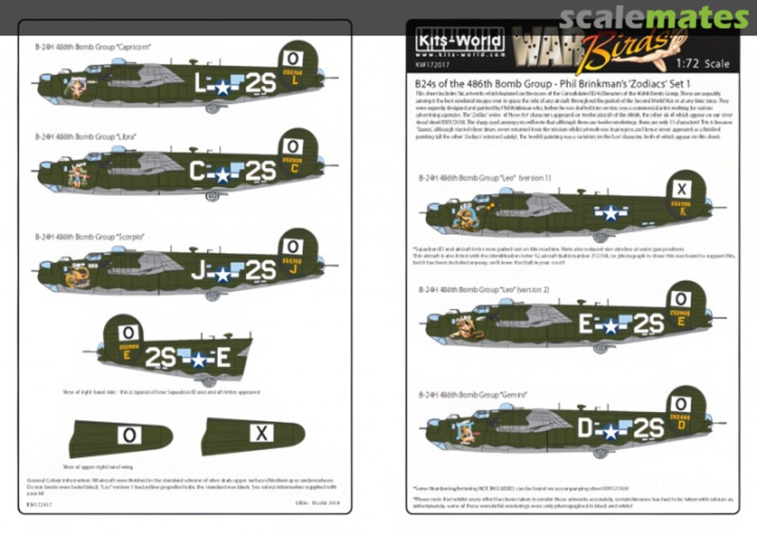 Boxart American Nose Art B-24 Liberator KW172017 Kits-World