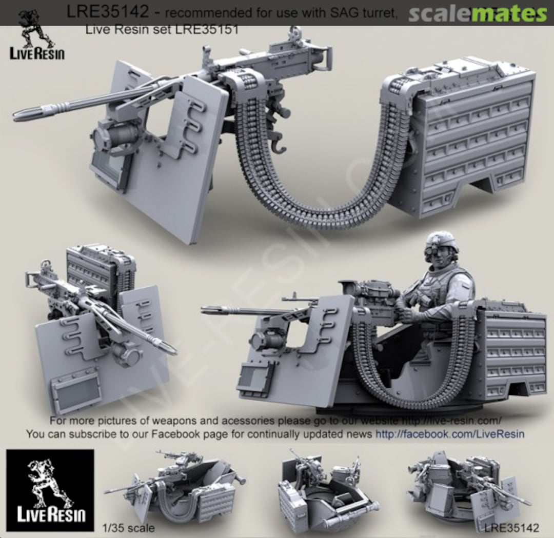 Boxart M3D/Dragon M-50 .50 Caliber Machine Gun LRE-35142 Live Resin