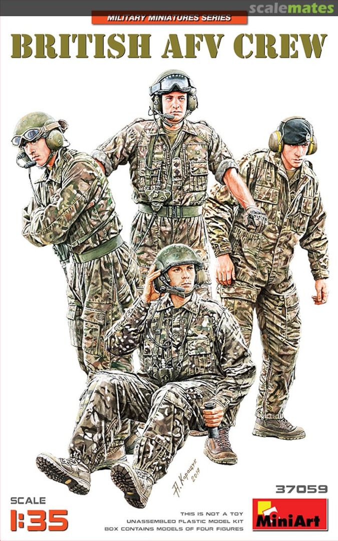 Boxart British AFV Crew 37059 MiniArt