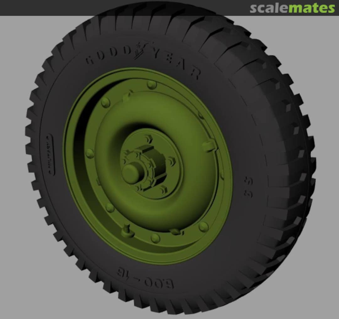 Boxart Willys MB Jeep roadwheels (Goodyear) RE35-527 Panzer Art