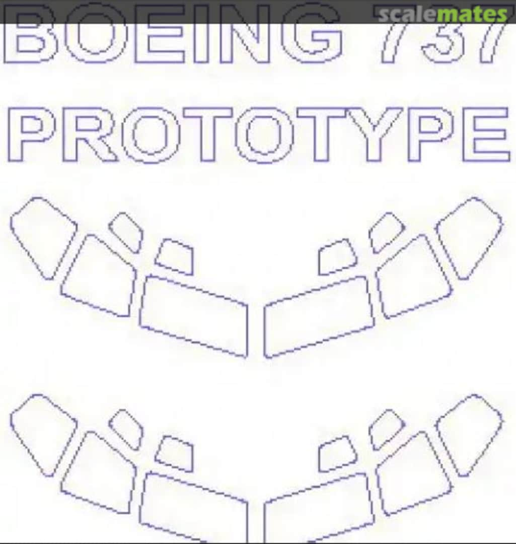 Boxart Boeing 737 Prototype 14409 KV Models