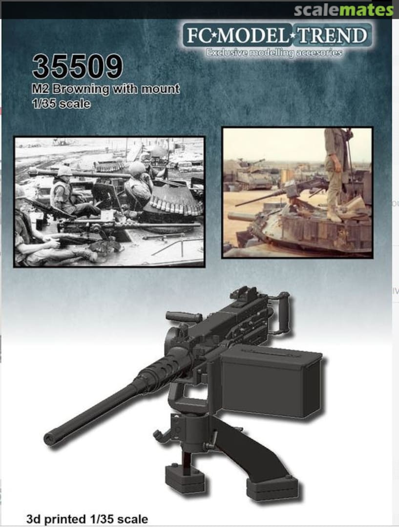 Boxart M2 Browning with mount 35509 FC Model Trend