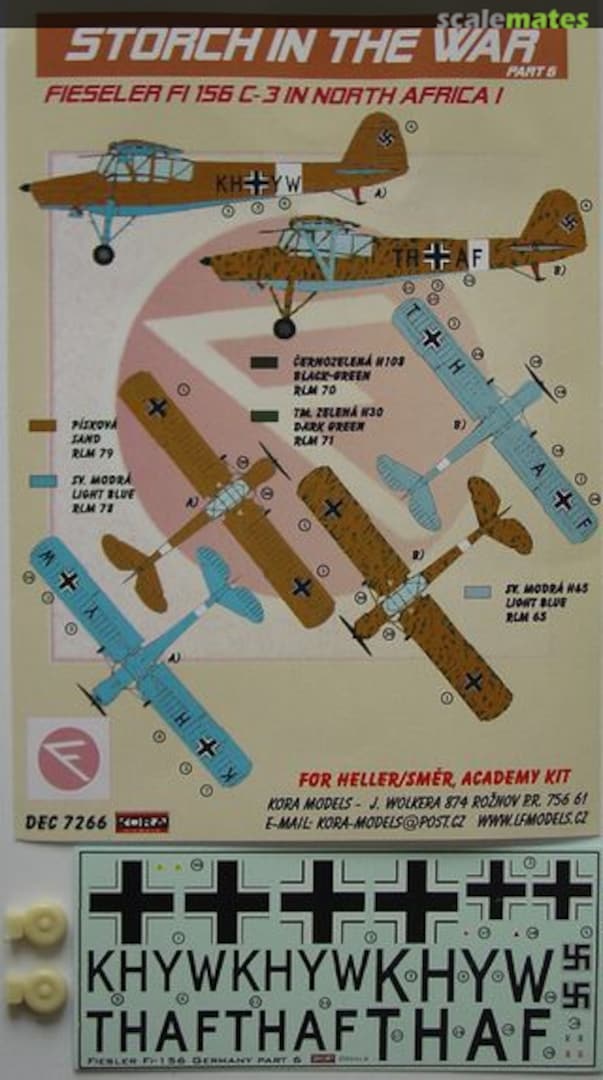 Boxart Fieseler Fi 156C-3 DEC7266 Kora Models