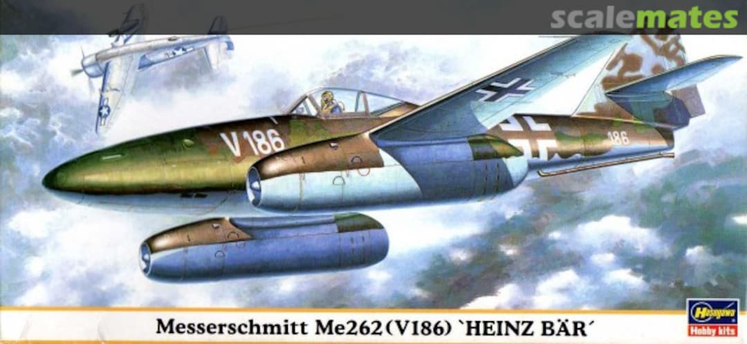 Boxart Messerschmitt Me262(V186) `Heinz Bär´ 00099 Hasegawa