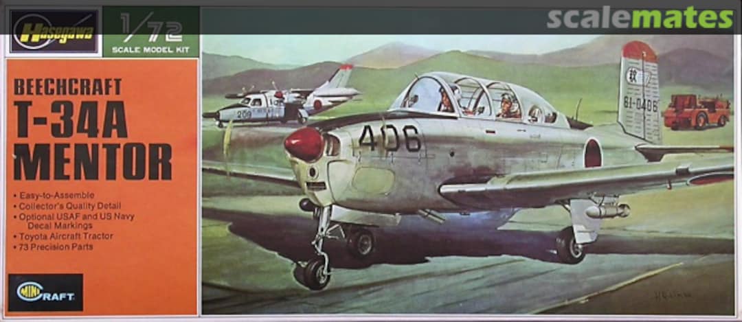 Boxart Beechcraft T-34A Mentor JS-088 Minicraft Hasegawa