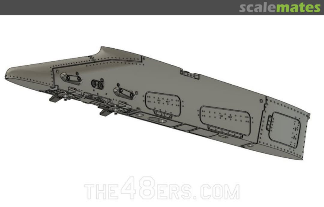 Boxart Eurofighter inner wing pylon WOL480409 Wolf 3D Resin Parts