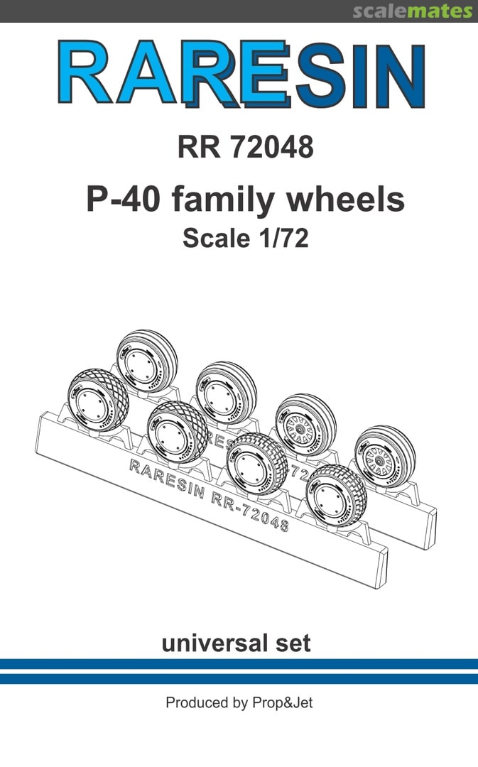 Boxart P-40 family wheels RR 72048 Prop & Jet