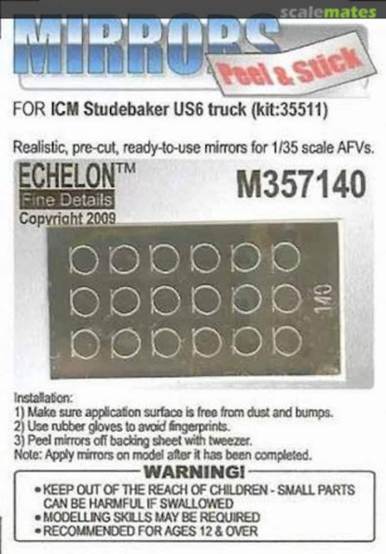 Boxart Studebaker US6 Truck Mirrors (ICM) M357140 Echelon Fine Details