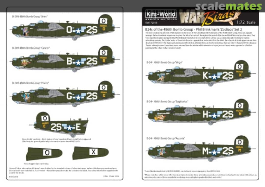 Boxart American Nose Art B-24 Liberator KW172018 Kits-World