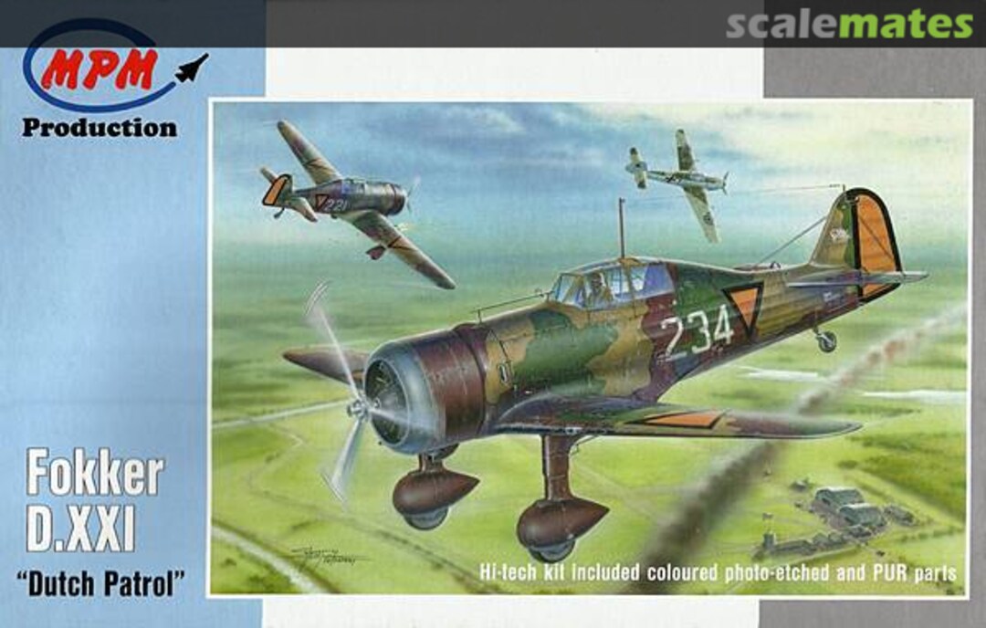 Boxart Fokker D.XXI 72571 MPM Production