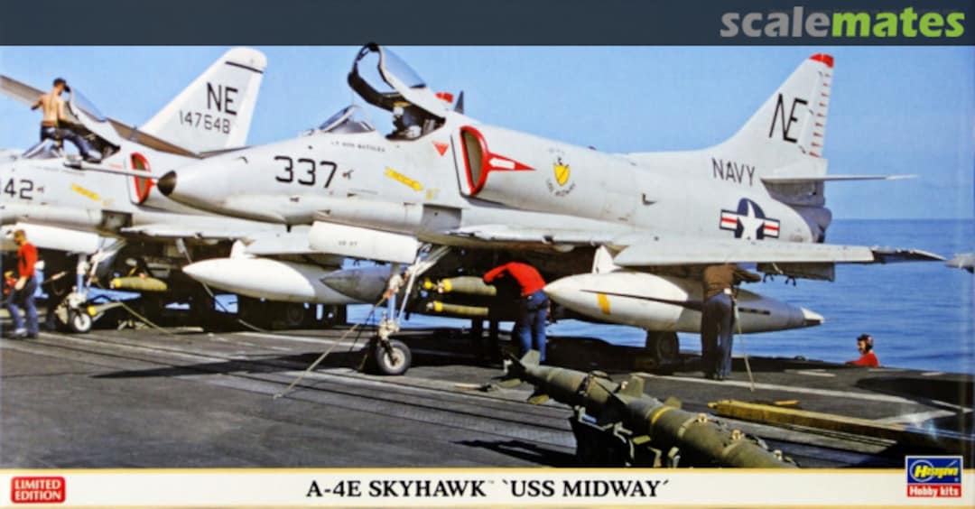 Boxart A-4E Skyhawk `USS Midway´ 07377 Hasegawa