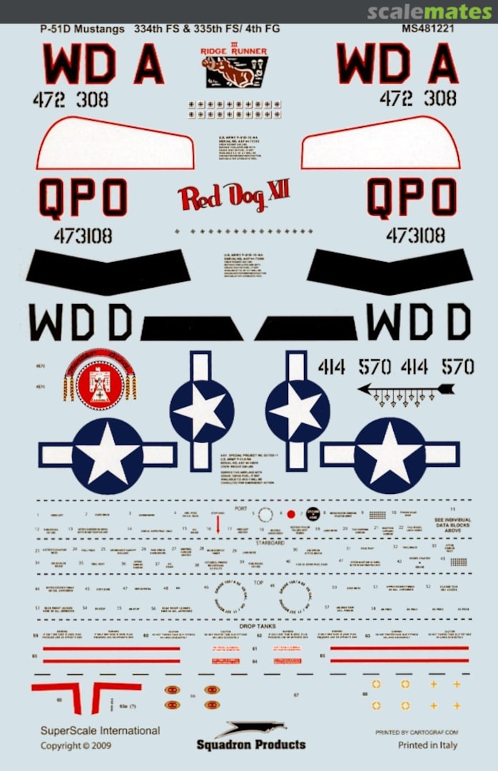 Boxart P-51D Mustang Aces MS481221 SuperScale International