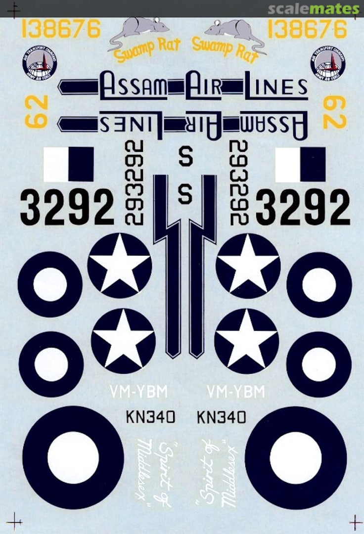 Boxart C-47 Skytrain 48-0064 Microscale