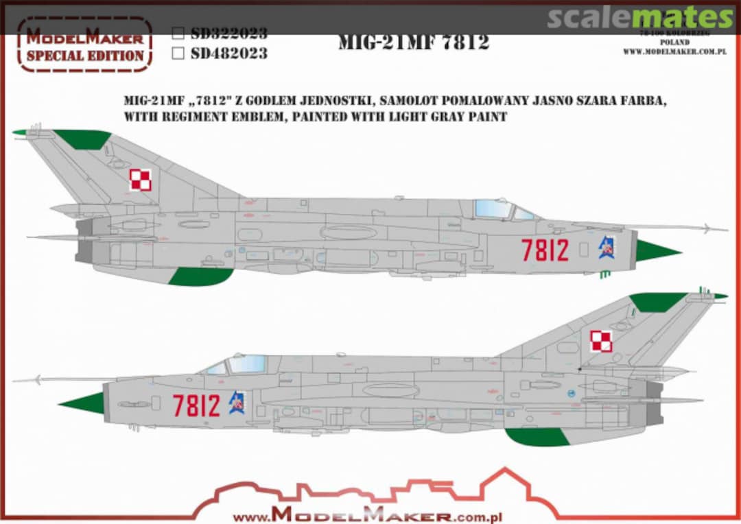 Boxart MiG-21MF '7812' SD322023 ModelMaker