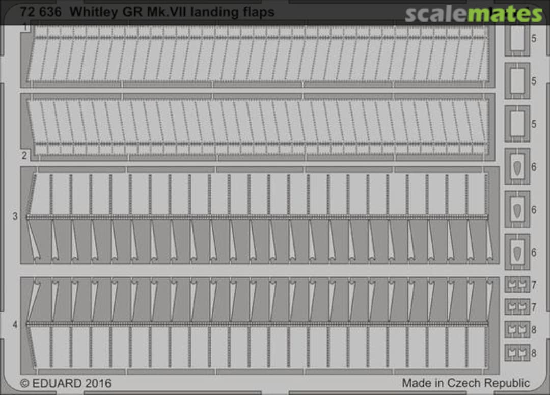 Boxart Whitley GR Mk.VII landing flaps 72636 Eduard