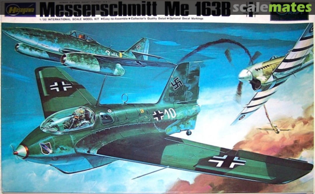 Boxart Messerschmitt Me 163B S-087 Minicraft Hasegawa