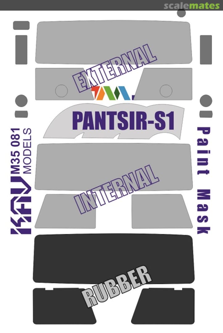 Boxart Paint mask for Pantsir-S (Tiger) KAV M35 081 KAV models