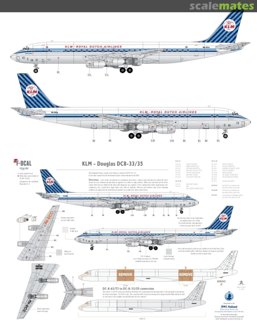 Boxart KLM - Douglas DC-8-33/53 FDS14063 F-DCAL