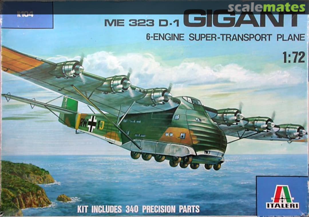 Boxart Me 323 D-1 Gigant N.104 Italeri