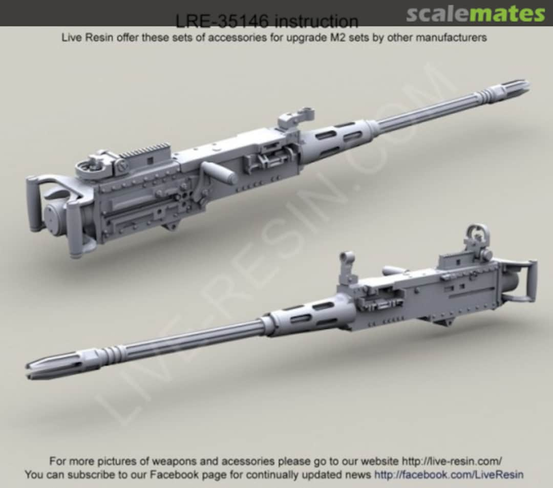 Boxart M3D/Dragon M-50 .50 Caliber Machine Gun LRE-35146 Live Resin