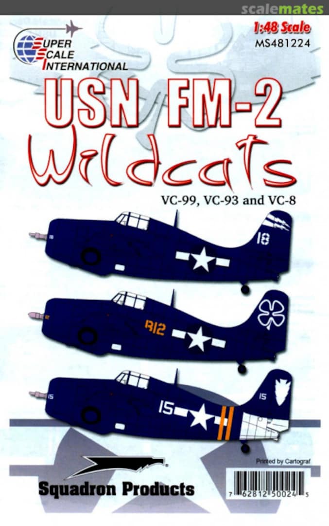 Boxart USN FM-2 Wildcats MS481224 SuperScale International