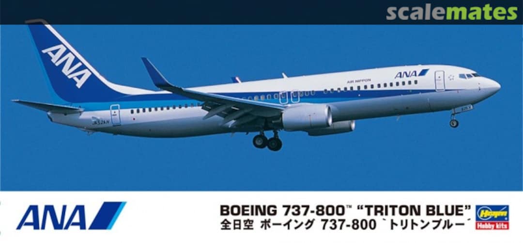 Boxart Boeing 737-800 "Triton Blue" 10737 Hasegawa