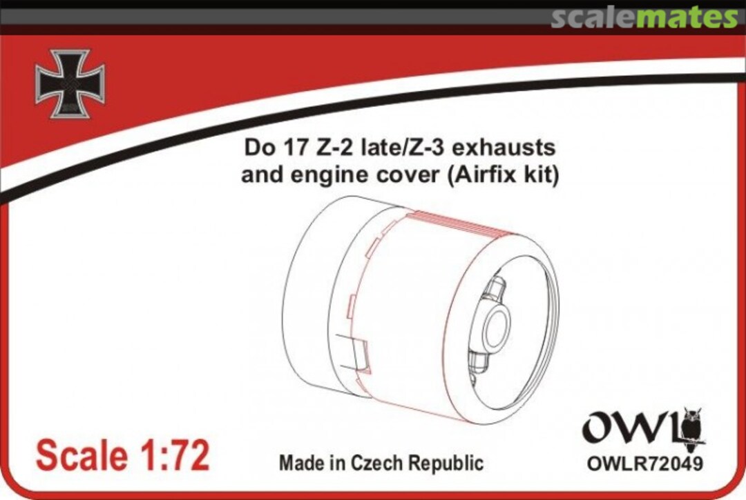 Boxart Do 17-2 late/Z-3 exhausts R72049 OWL