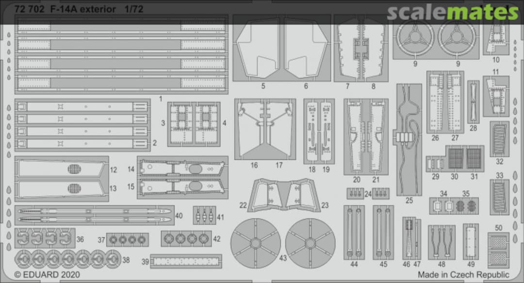 Boxart F-14A exterior 72702 Eduard