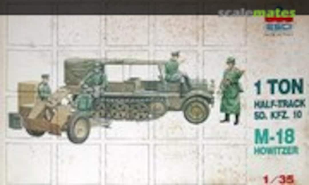 1:35 1 Ton Half-track Sd.Kfz.10 with M-18 Howitzer (ESCI 5008)