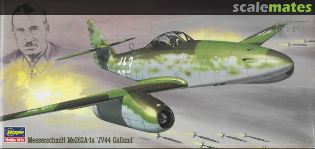 Boxart Messerschmitt Me262A-1a 'JV44 Galland' 02875 Hasegawa