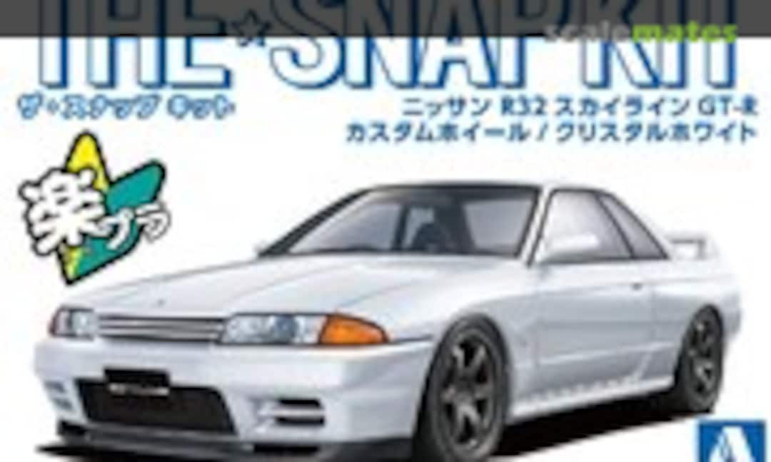 1:32 Nissan R32 Skyline GT-R Custom Wheels / Cristal White (Aoshima 066355)