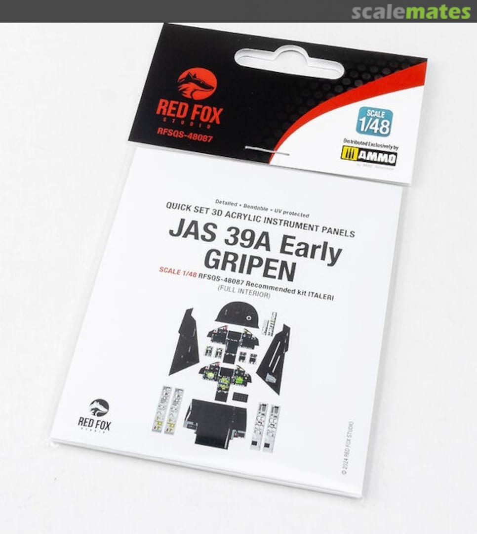 Boxart JAS 39A Early Gripen RFSQS-48087 Red Fox Studio