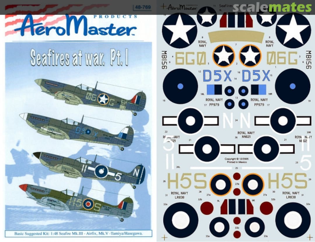 Boxart Seafires at War 48-769 AeroMaster