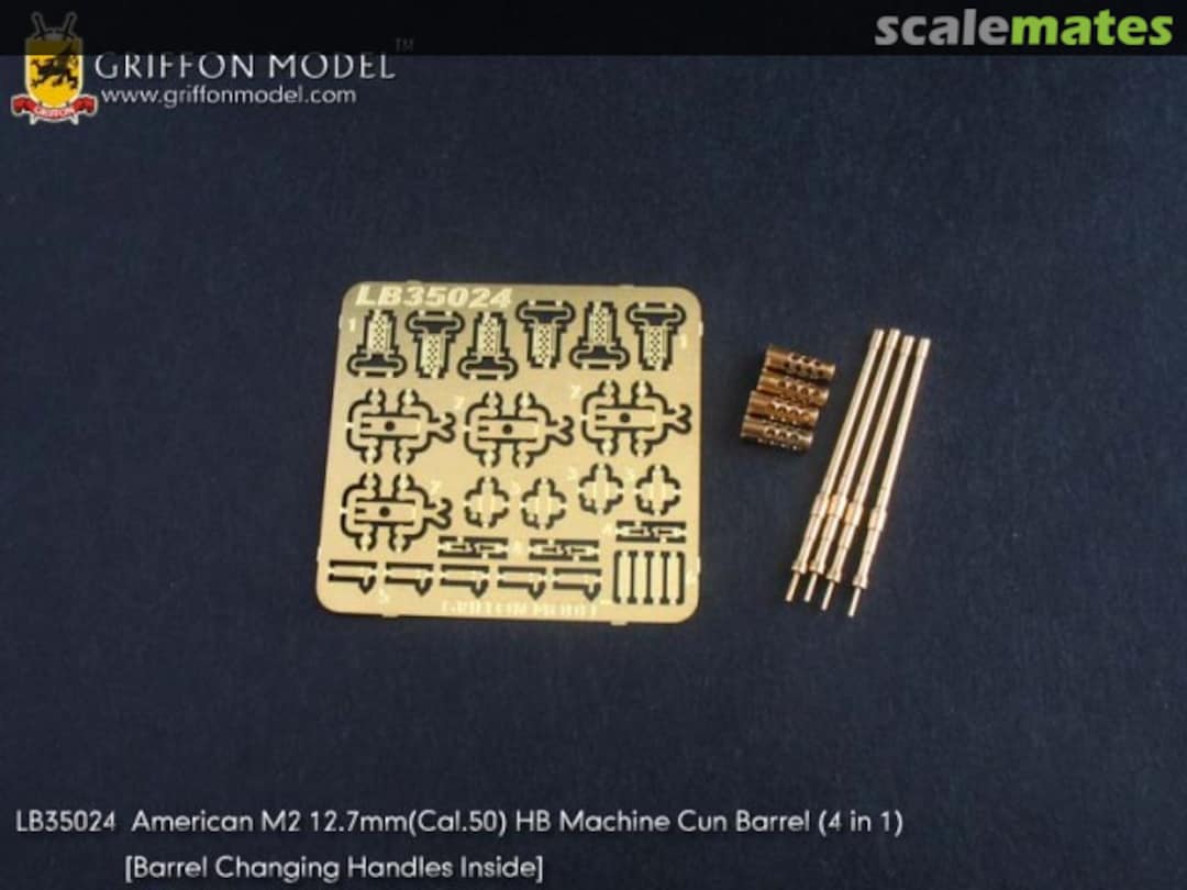 Boxart M2 12.7mm (Cal.50) HB Machine Gun Barrels LB35024 Griffon Model