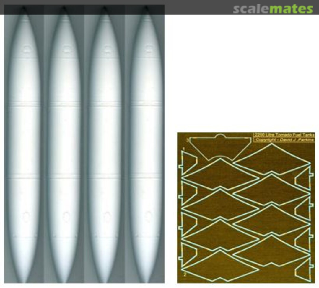 Boxart Tornado 'Hindenburger' 2250 Litre Fuel Tank Set FP32020 Flightpath