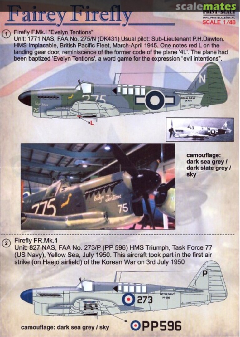 Boxart Fairey Firefly 48-058 Print Scale