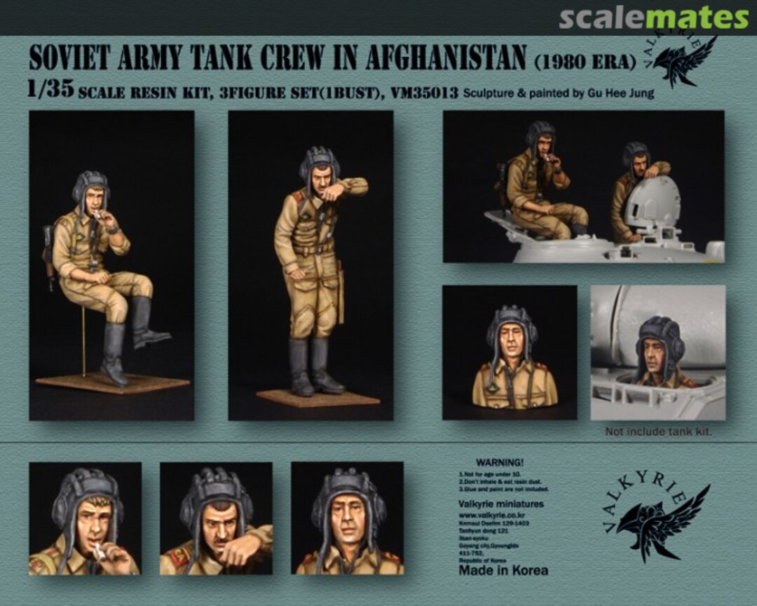 Boxart Soviet Army Tank Crew in Afghanistan - 1980 Era VM35013 Valkyrie Miniature