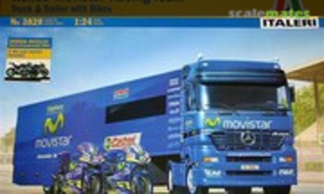 1:24 Honda Movistar Racing Team 2004 T6T with Bike (Italeri 3828)