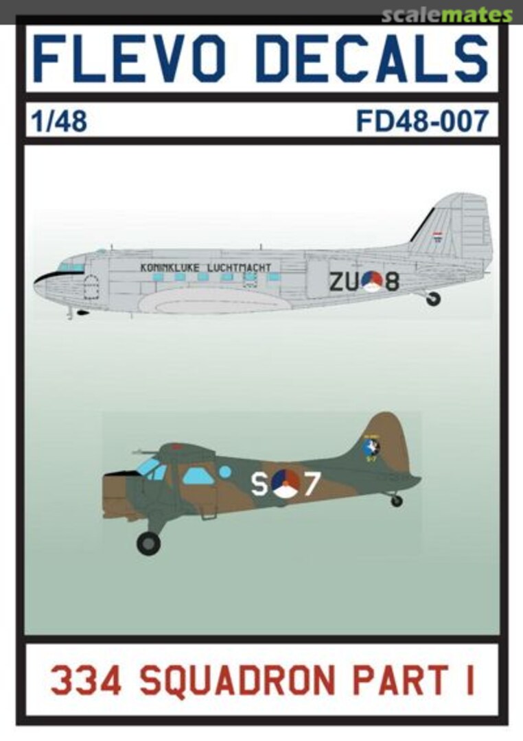 Boxart 334 Squadron Part 1 48007 Flevo Decals