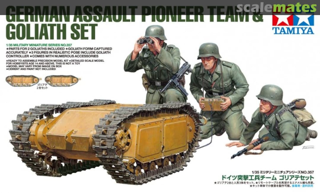 Boxart Assault Pioneer Team & Goliath Set 35357 Tamiya