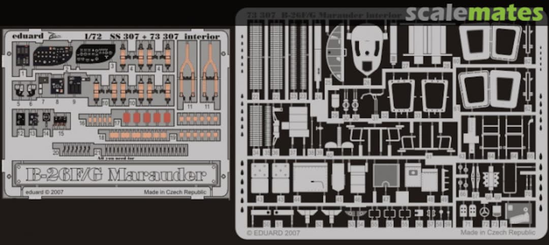 Boxart B-26F/G interior S.A. 73307 Eduard