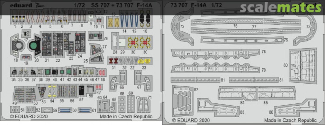 Boxart F-14A Tomcat 73707 Eduard